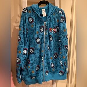 💙 Disney Pixar Coco Zip-Up Hoodie – Size XL (Extra Roomy Fit) 💙